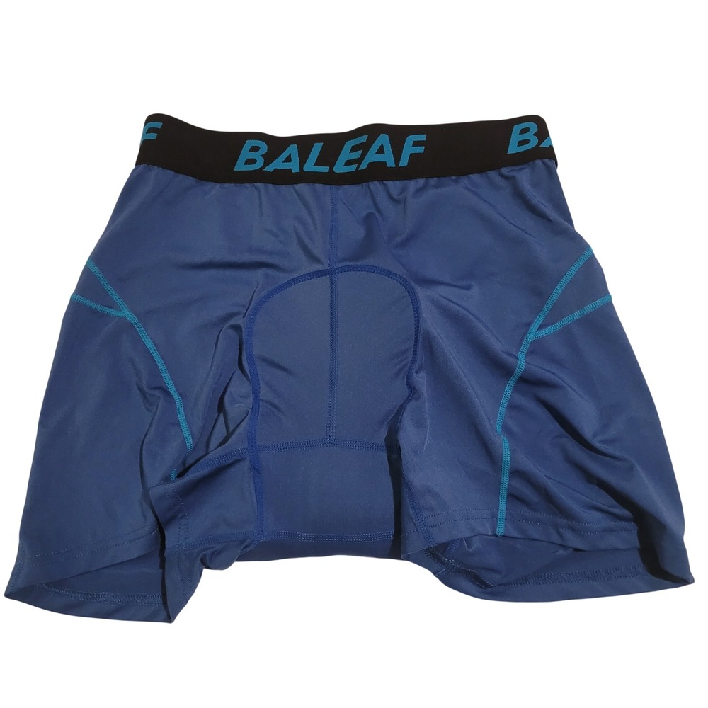 Baleaf Mens‎ Padded Cycling Shorts Blue Bike Large